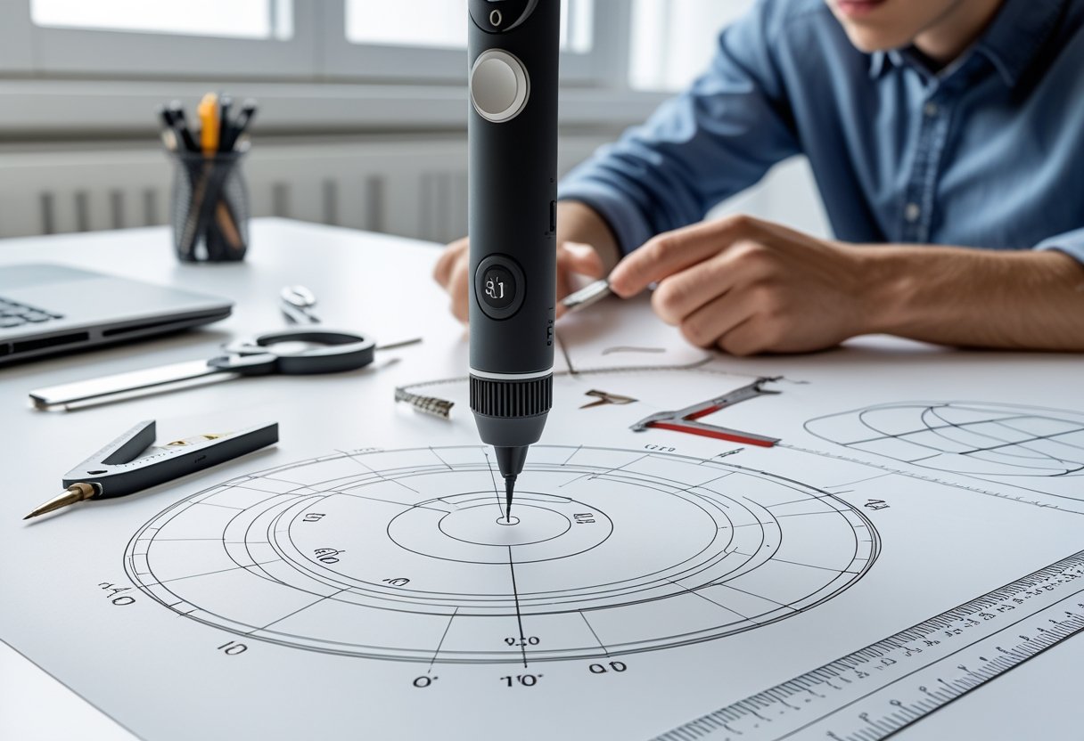 Kreative 3D pen projekter find omkredsen af cirklen for præcise designs